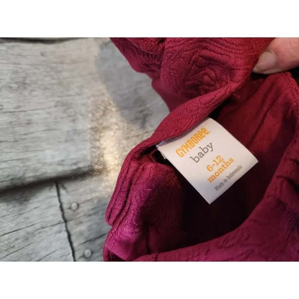 Gymboree Burgundy Dress Size‎ 6-12 Months
